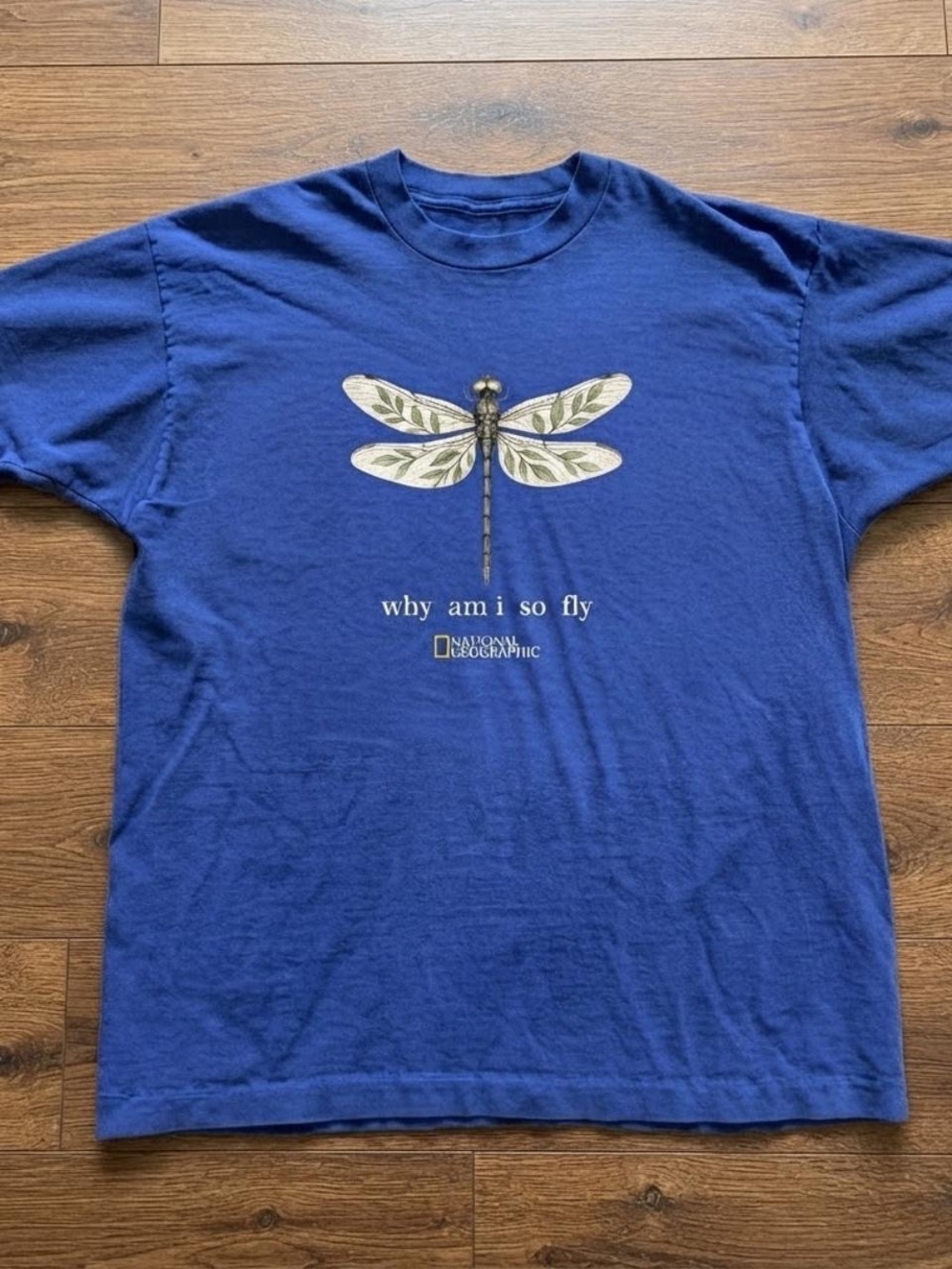Gildan Royal Blue Dragonfly Graphic Short Sleeve Tee